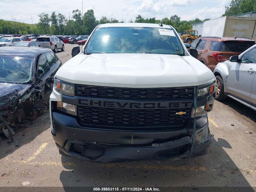 2021 Chevrolet Silverado 1500 2Wd Short Bed Wt VIN: 1GCPWAEF0MZ163927 Lot: 39853115