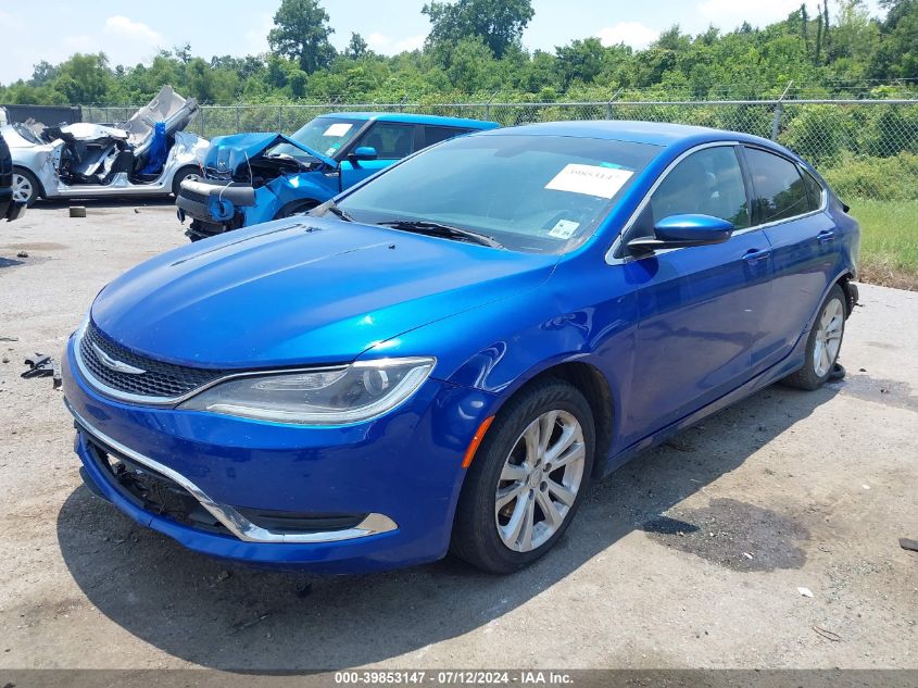 2015 Chrysler 200 Limited VIN: 1C3CCCAB6FN716858 Lot: 39853147