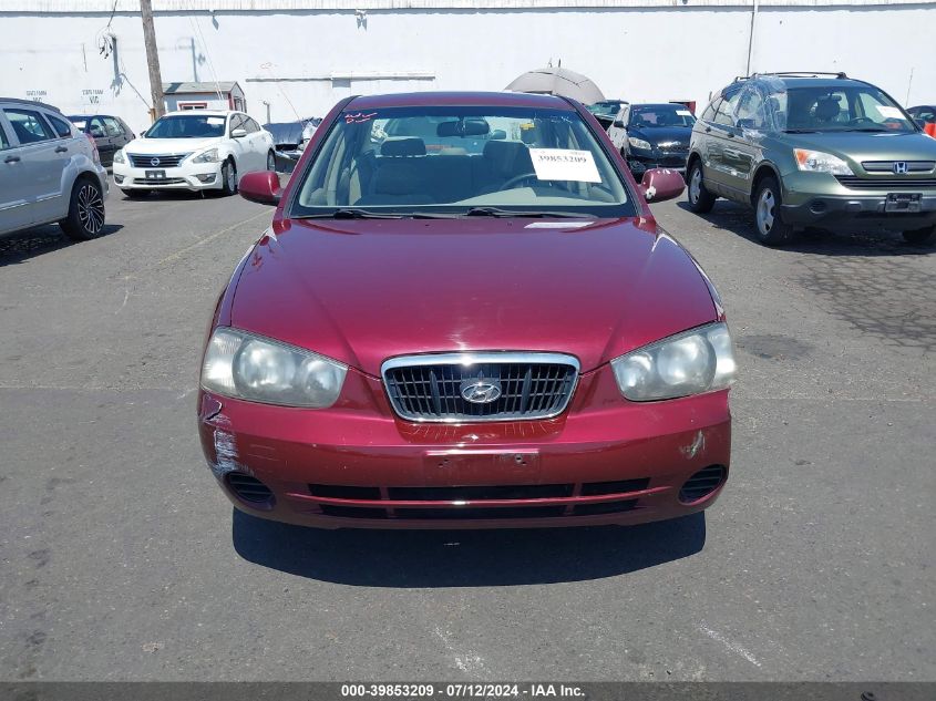 2001 Hyundai Elantra Gls VIN: KMHDN45D41U058799 Lot: 39853209