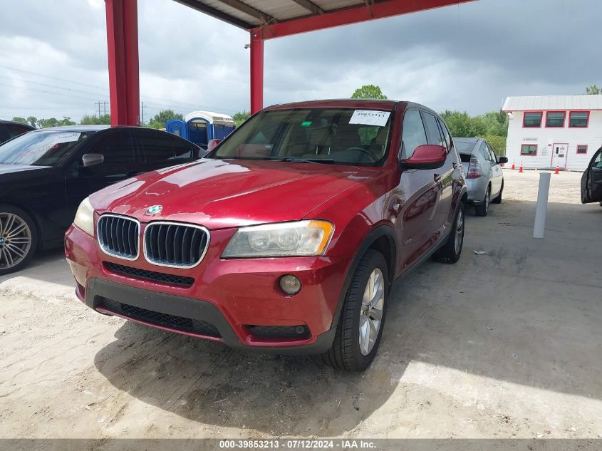 2013 BMW X3 xDrive28I VIN: 5UXWX9C57D0A09836 Lot: 39853213