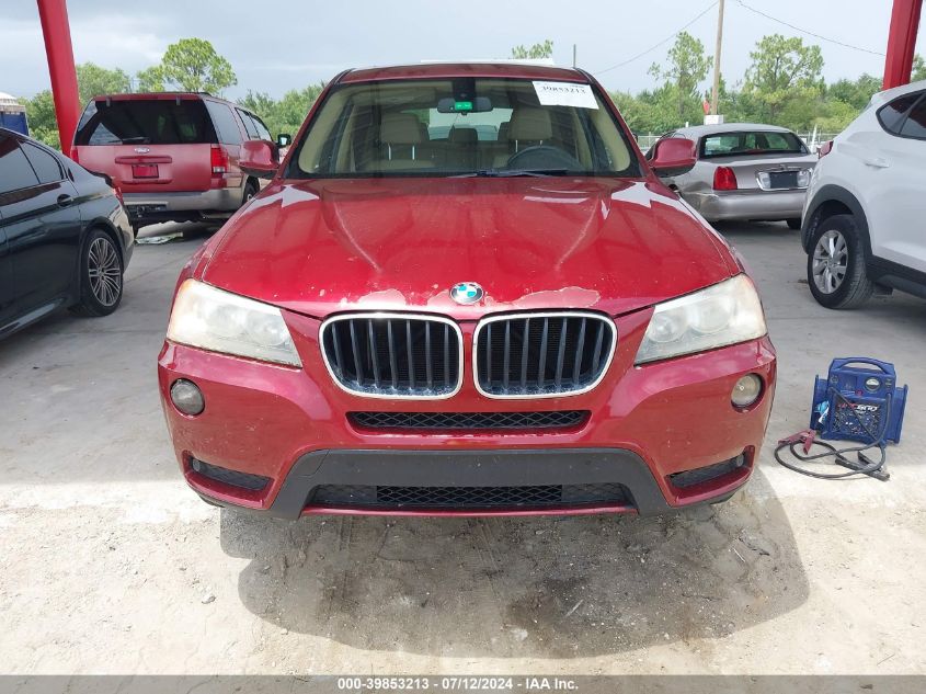 2013 BMW X3 xDrive28I VIN: 5UXWX9C57D0A09836 Lot: 39853213