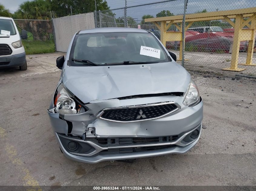 2019 Mitsubishi Mirage Es VIN: ML32A3HJ3KH016088 Lot: 39853244