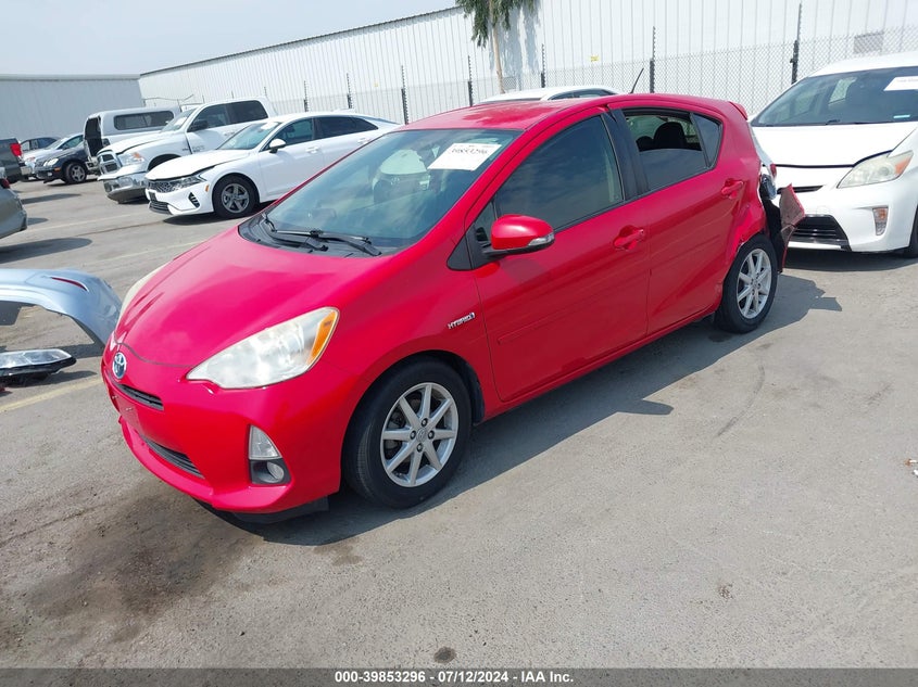 2012 Toyota Prius C VIN: JTDKDTB38C1517003 Lot: 39853296