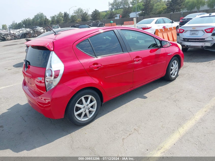 2012 Toyota Prius C VIN: JTDKDTB38C1517003 Lot: 39853296