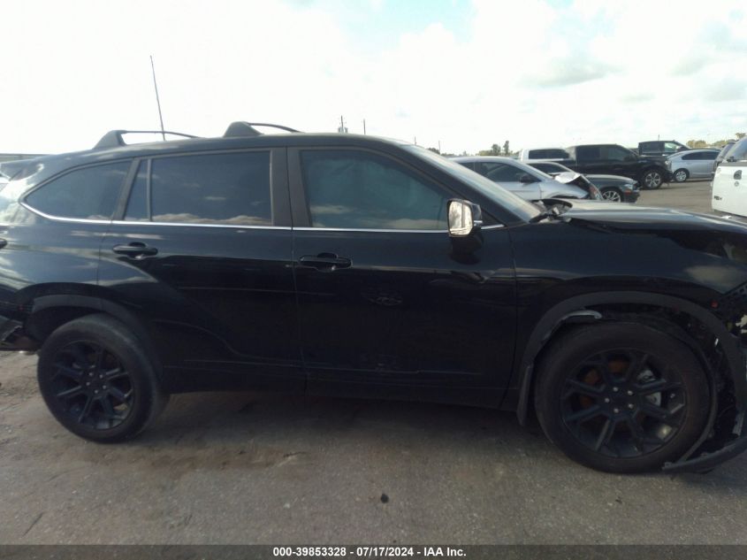 2023 Toyota Highlander Le VIN: 5TDKDRAHXPS039899 Lot: 39853328