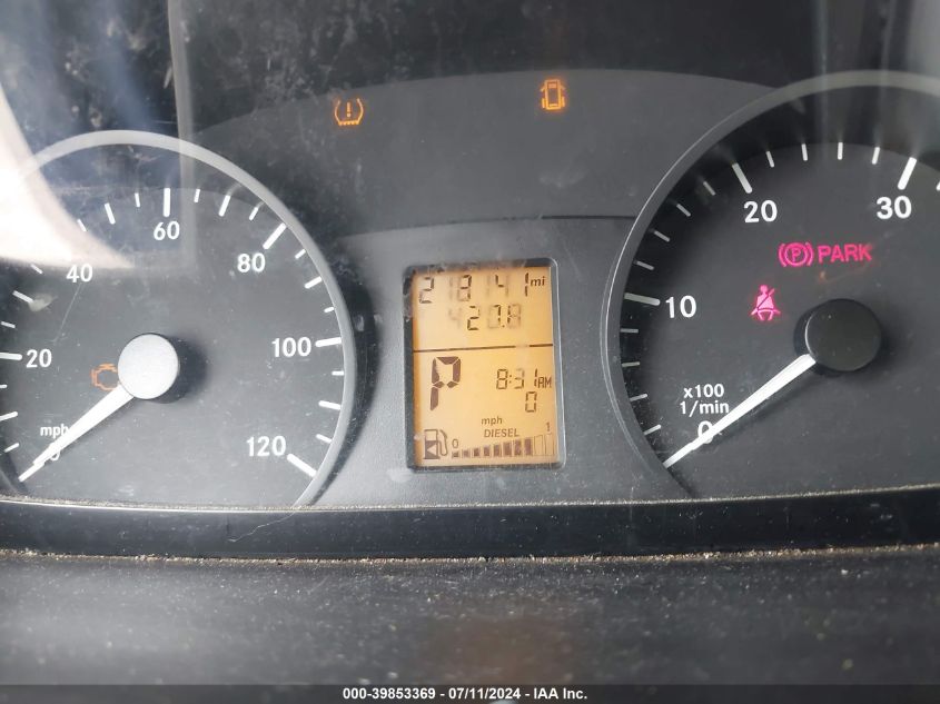 2011 Mercedes-Benz Sprinter 2500 High Roof VIN: WD3PE8CB1B5565563 Lot: 39853369