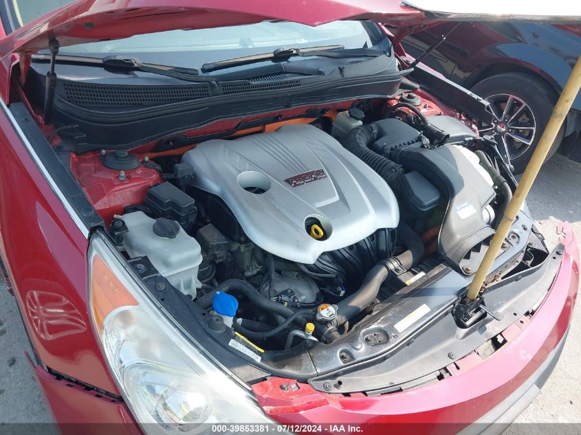 2012 Hyundai Sonata Hybrid VIN: KMHEC4A44CA054501 Lot: 39853381