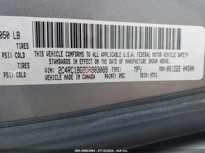 2013 CHRYSLER TOWN & COUNTRY TOURING - 2C4RC1BG9DR803089