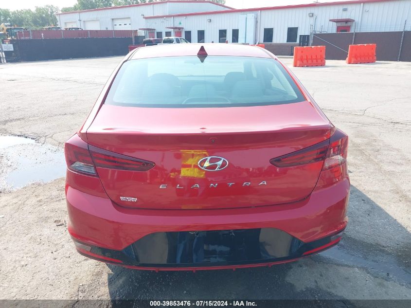 2019 Hyundai Elantra Sel VIN: 5NPD84LF9KH446011 Lot: 39853476