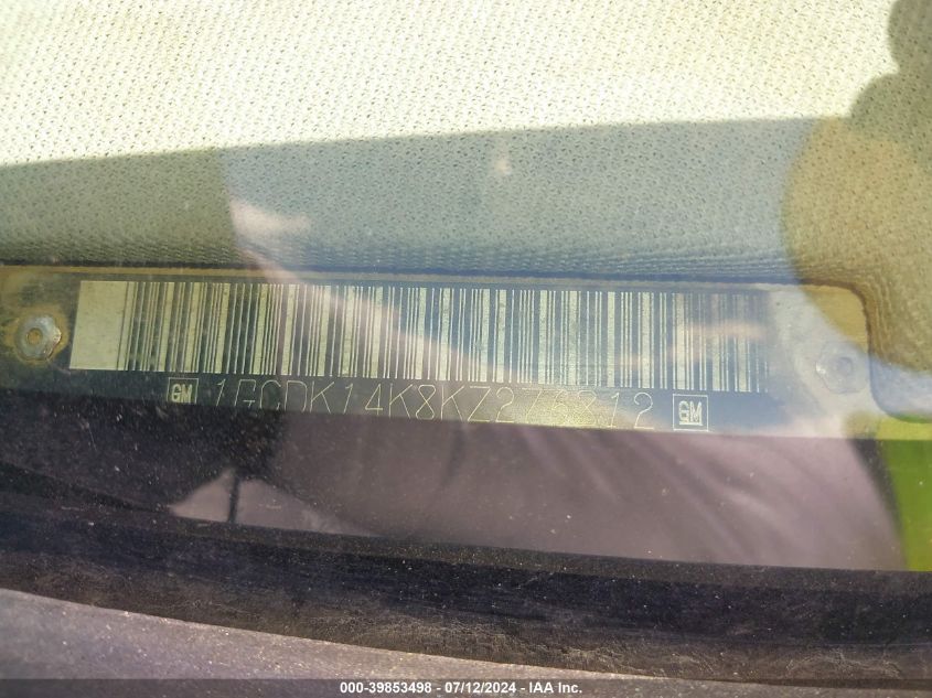 1989 Chevrolet Gmt-400 K1500 VIN: 1GCDK14K8KZ276812 Lot: 39853498