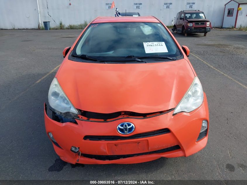 2012 Toyota Prius C Two VIN: JTDKDTB39C1023250 Lot: 39853516