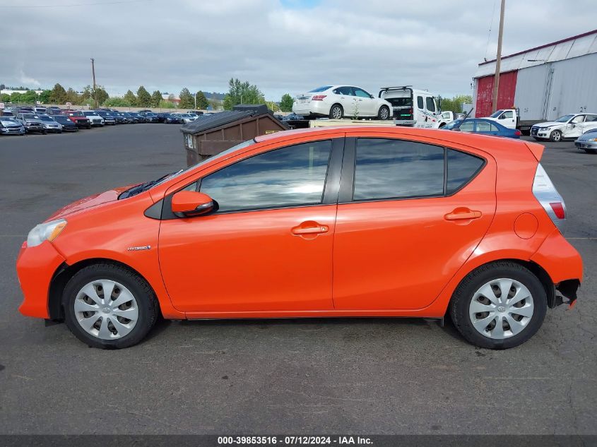 2012 Toyota Prius C Two VIN: JTDKDTB39C1023250 Lot: 39853516