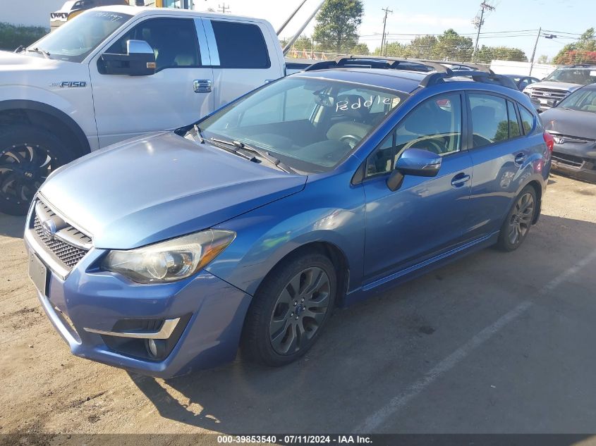 2016 SUBARU IMPREZA 2.0I SPORT PREMIUM - JF1GPAP63G9341883