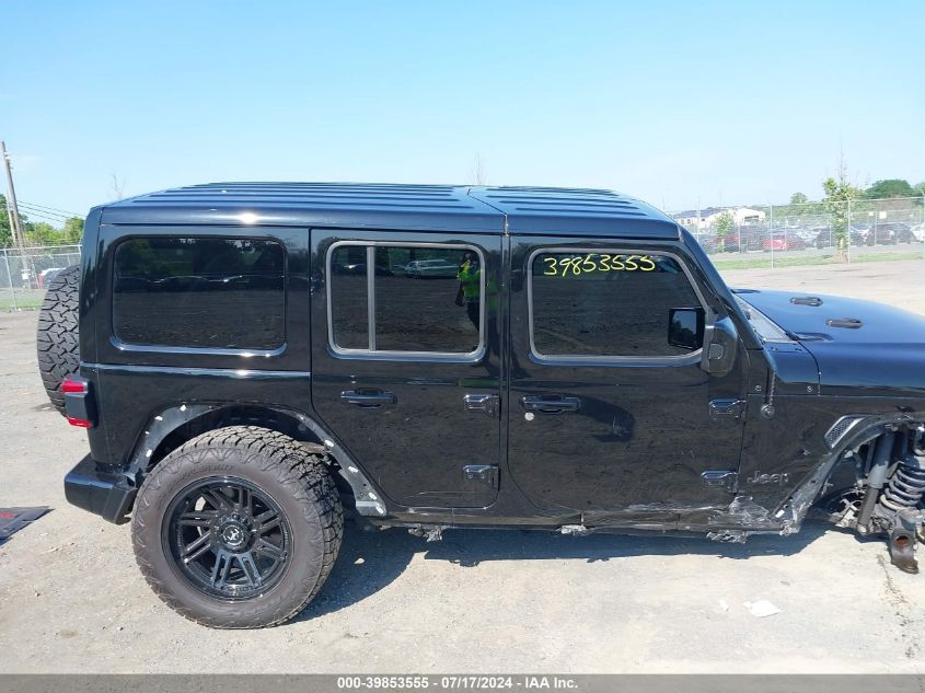 2021 Jeep Wrangler Unlimited High Altitude 4X4 VIN: 1C4HJXEM1MW670728 Lot: 39853555