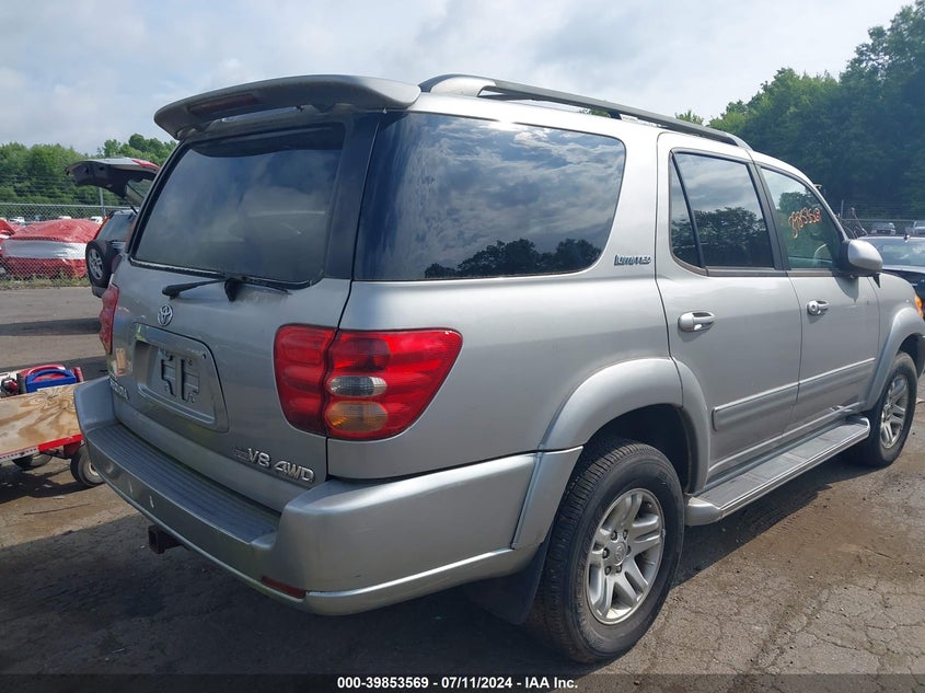 2004 Toyota Sequoia Limited V8 VIN: 5TDBT48A04S219841 Lot: 39853569