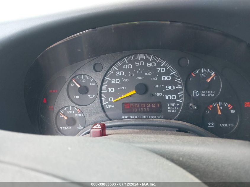 1998 GMC Savana Standard VIN: 1GTFG25R2W1085354 Lot: 39853583