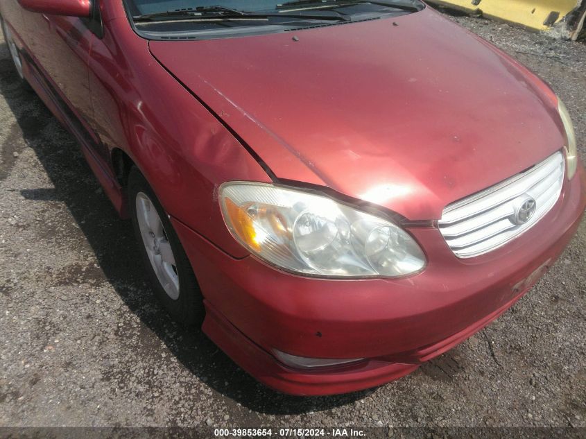 2003 Toyota Corolla S VIN: 2T1BR32E83C028261 Lot: 39853654