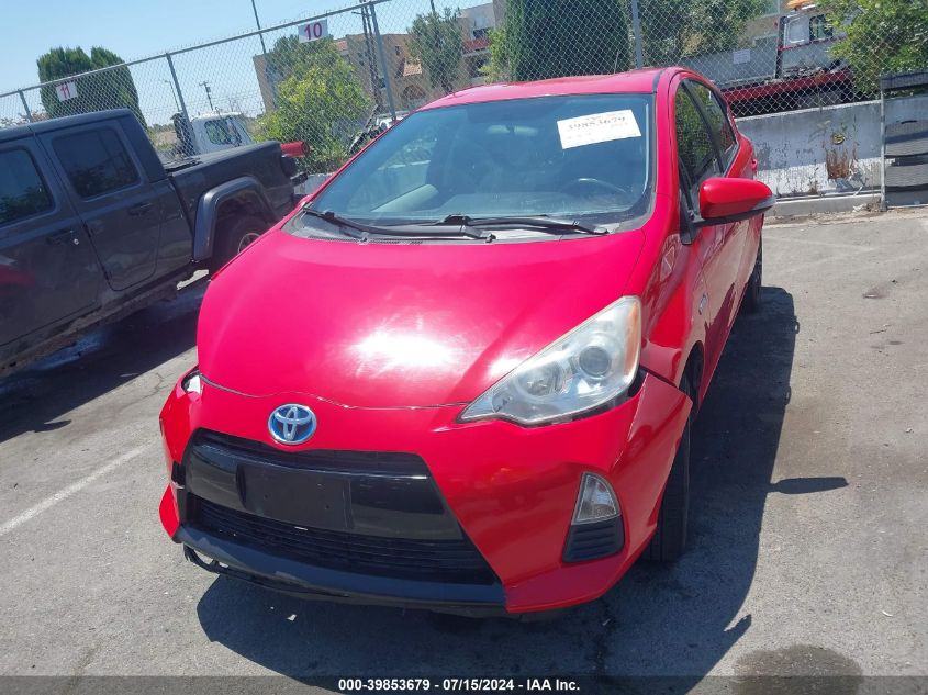 2013 Toyota Prius C One VIN: JTDKDTB33D1548466 Lot: 39853679