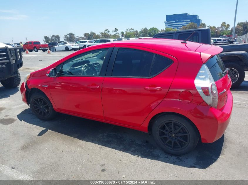 2013 Toyota Prius C One VIN: JTDKDTB33D1548466 Lot: 39853679