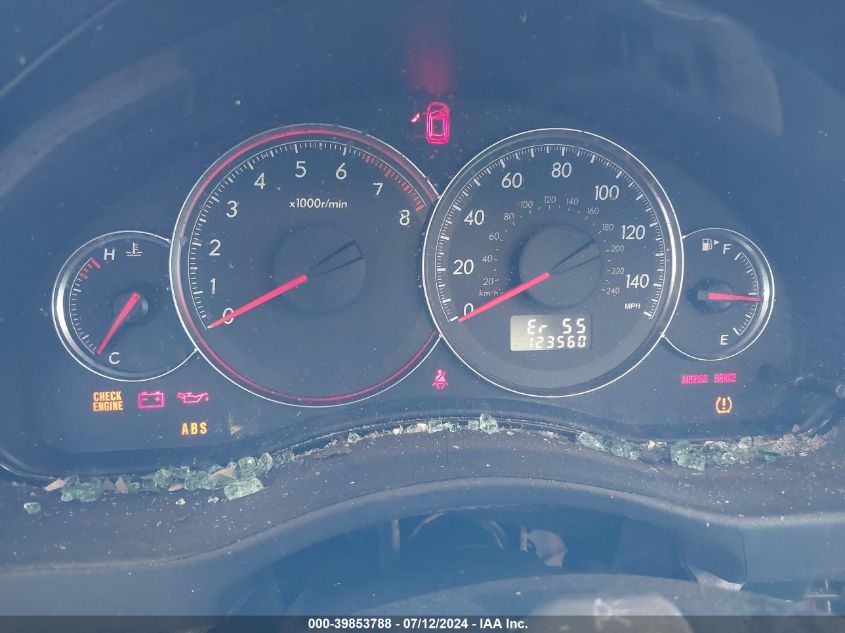 2008 Subaru Legacy 2.5I VIN: 4S3BL616186202120 Lot: 39853788