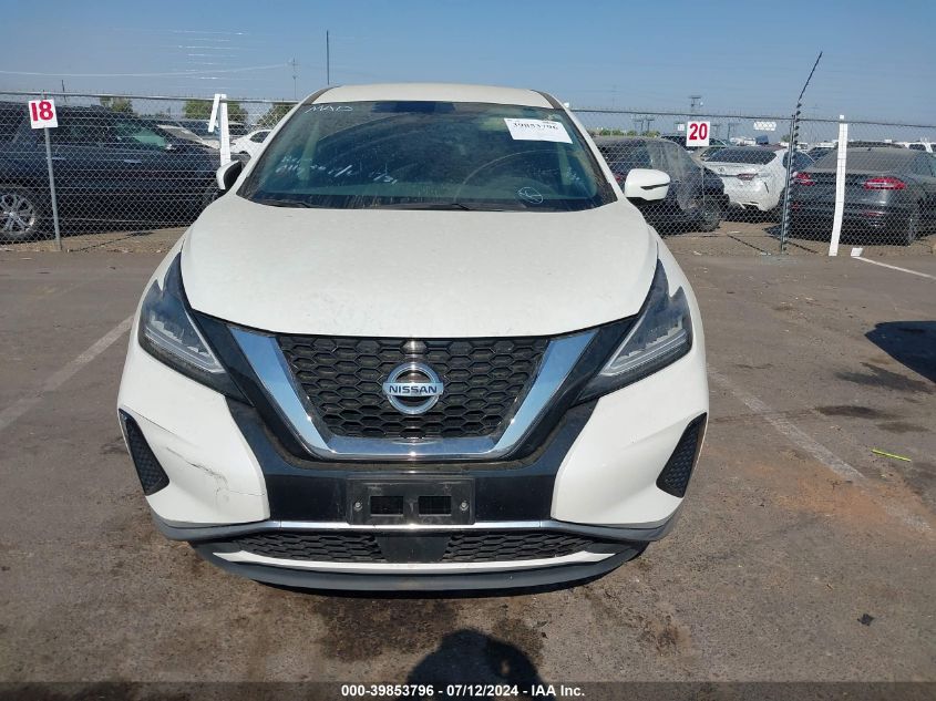 2020 Nissan Murano S Fwd VIN: 5N1AZ2AJ6LN145575 Lot: 39853796