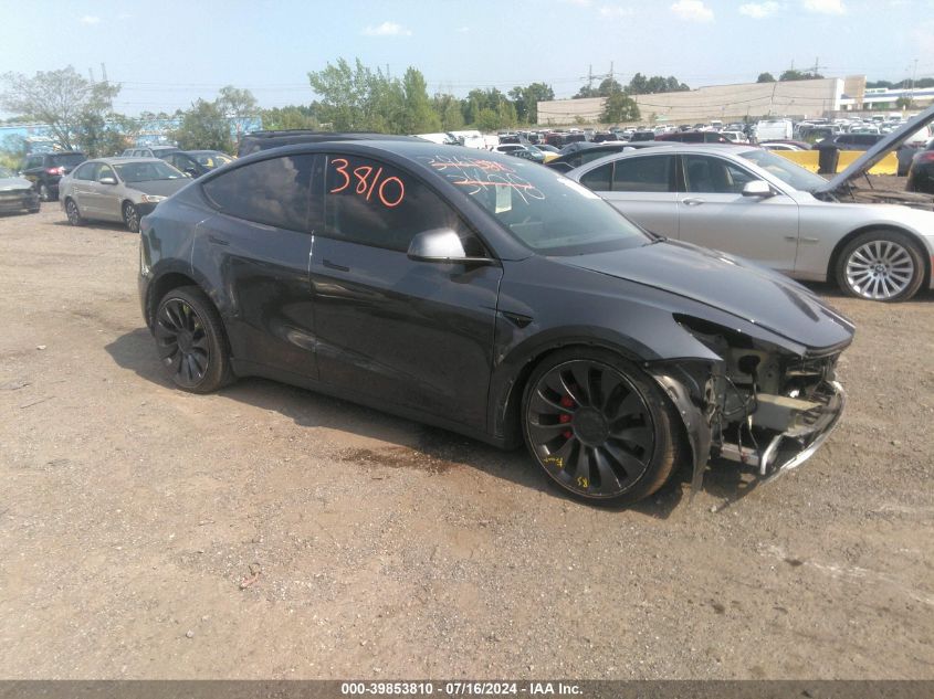 2023 Tesla Model Y Awd/Performance Dual Motor All-Wheel Drive VIN: 7SAYGDEF1PF615142 Lot: 39853810