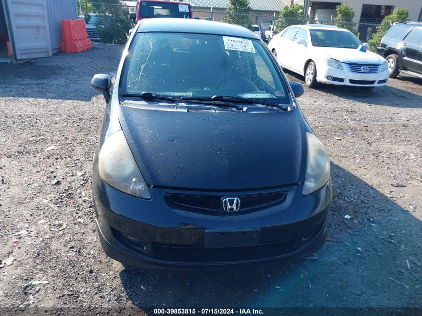 2008 Honda Fit Sport VIN: JHMGD38608S002519 Lot: 39853815