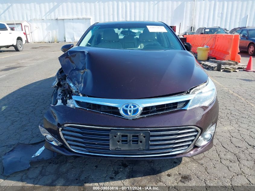 2013 Toyota Avalon Hybrid Limited VIN: 4T1BD1EBXDU015368 Lot: 39853816
