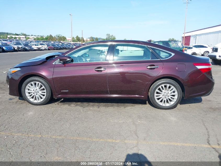 2013 Toyota Avalon Hybrid Limited VIN: 4T1BD1EBXDU015368 Lot: 39853816