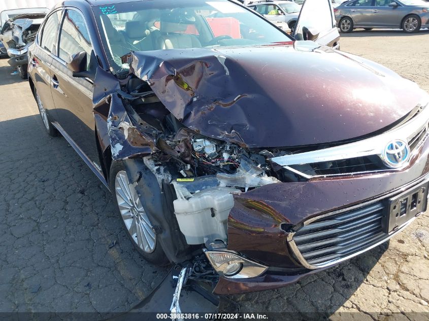 2013 Toyota Avalon Hybrid Limited VIN: 4T1BD1EBXDU015368 Lot: 39853816