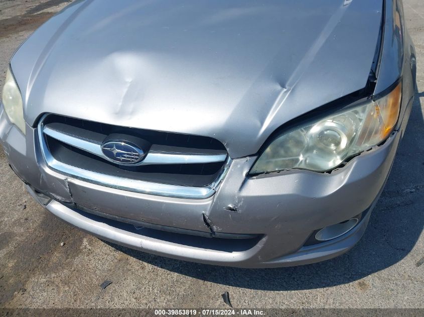 2008 Subaru Legacy 2.5I Limited VIN: 4S3BL626887221112 Lot: 39853819