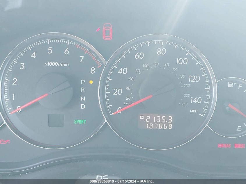 2008 Subaru Legacy 2.5I Limited VIN: 4S3BL626887221112 Lot: 39853819