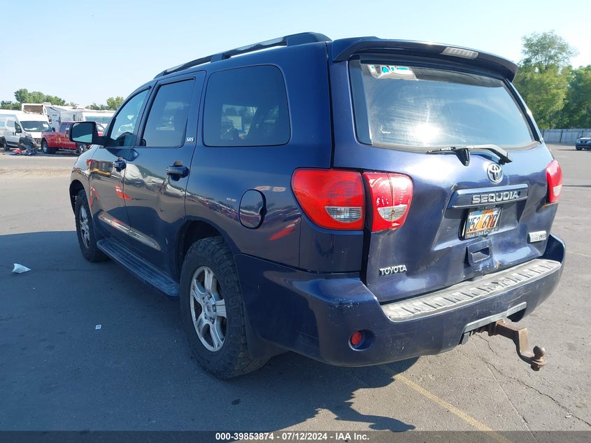2008 Toyota Sequoia Sr5 5.7L V8 VIN: 5TDBY64A58S011169 Lot: 39853874