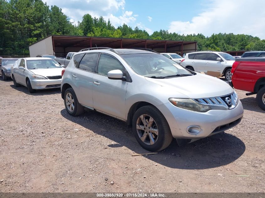 2009 Nissan Murano Sl VIN: JN8AZ18U49W013677 Lot: 39853920