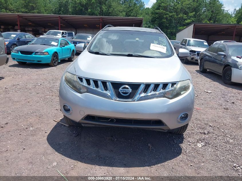 2009 Nissan Murano Sl VIN: JN8AZ18U49W013677 Lot: 39853920