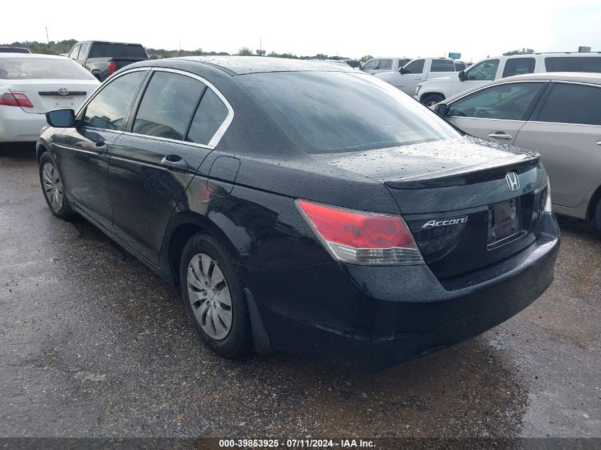 2008 Honda Accord 2.4 Lx VIN: JHMCP26358C025538 Lot: 39853925