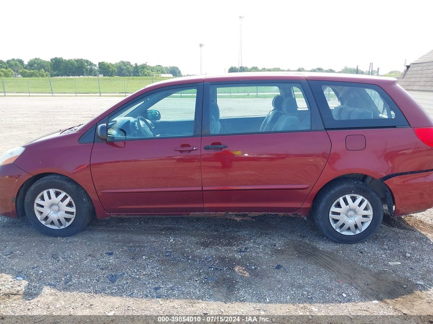 2008 Toyota Sienna Ce VIN: 5TDZK23CX8S179644 Lot: 39854010