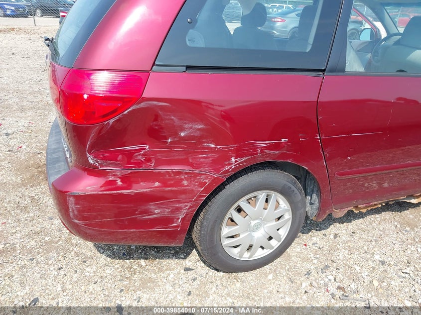 2008 Toyota Sienna Ce VIN: 5TDZK23CX8S179644 Lot: 39854010