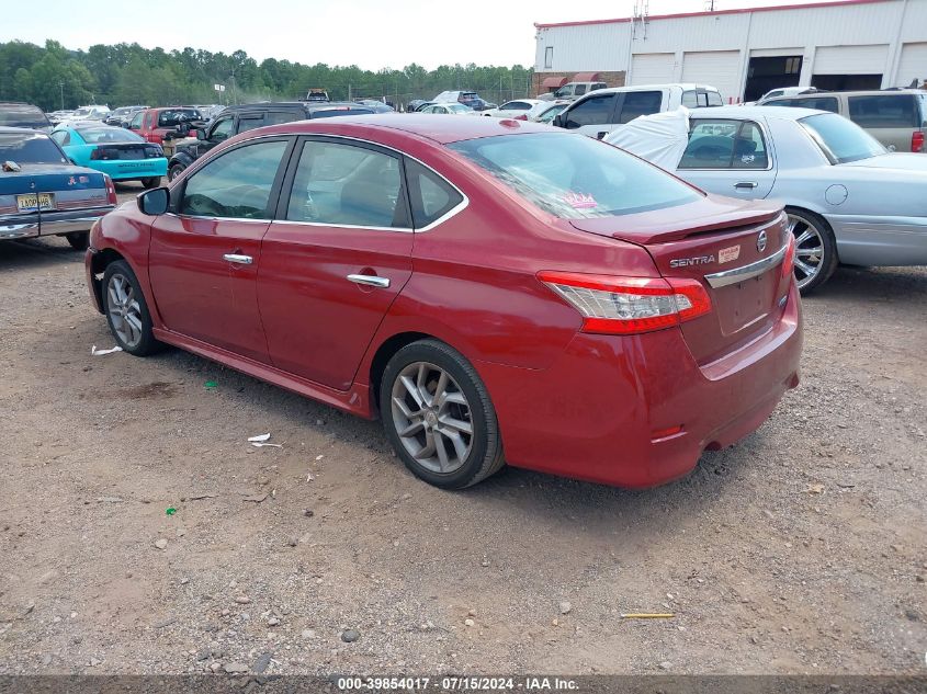 2013 Nissan Sentra Sr VIN: 3N1AB7AP8DL764306 Lot: 39854017