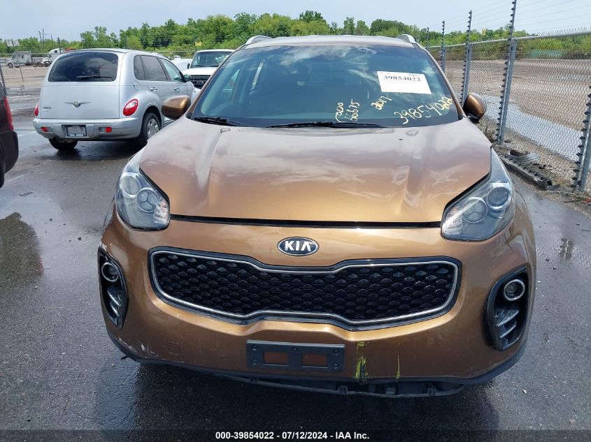 2017 Kia Sportage Lx VIN: KNDPMCAC0H7285945 Lot: 39854022