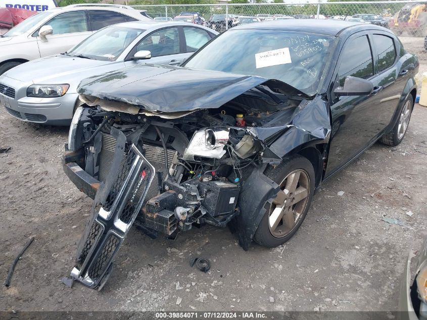 2013 Dodge Avenger Se VIN: 1C3CDZAB2DN675903 Lot: 39854071