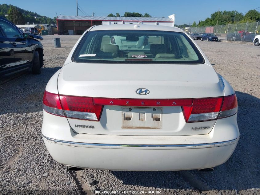 2007 Hyundai Azera Se/Limited VIN: KMHFC46F97A218152 Lot: 39854077