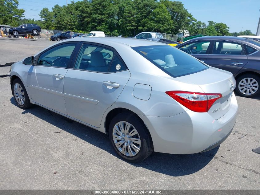 2015 Toyota Corolla Le VIN: 2T1BURHE4FC331678 Lot: 39854086