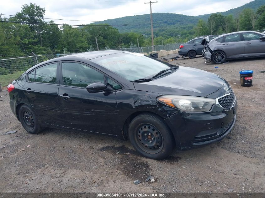 2016 Kia Forte Lx VIN: KNAFK4A63G5538071 Lot: 39854101