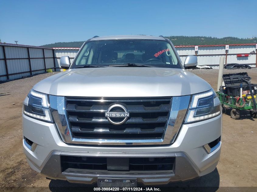 2022 Nissan Armada Sv 4Wd VIN: JN8AY2ADXN9677378 Lot: 39854220