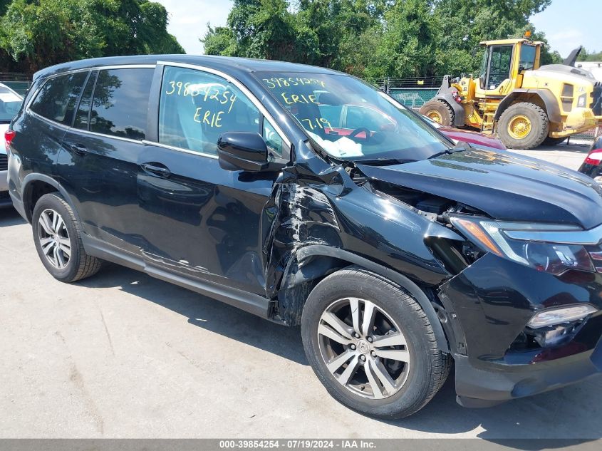 2018 Honda Pilot Ex-L VIN: 5FNYF6H63JB070351 Lot: 39854254