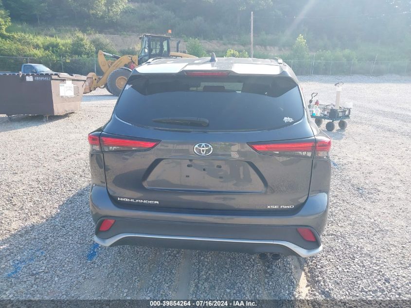 2021 Toyota Highlander Xse VIN: 5TDLZRBH1MS059944 Lot: 39854264