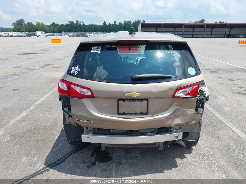 2018 Chevrolet Equinox Ls VIN: 2GNAXHEV0J6166831 Lot: 39854270