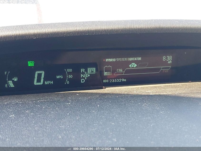 2012 Toyota Prius VIN: JTDKN3DUXC5505771 Lot: 39854290