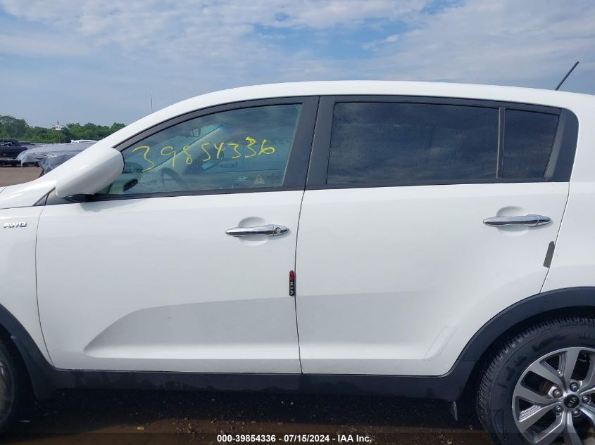2015 Kia Sportage Lx VIN: KNDPBCAC6F7699475 Lot: 39854336